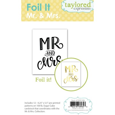 Foil It, Mr. & Mrs.