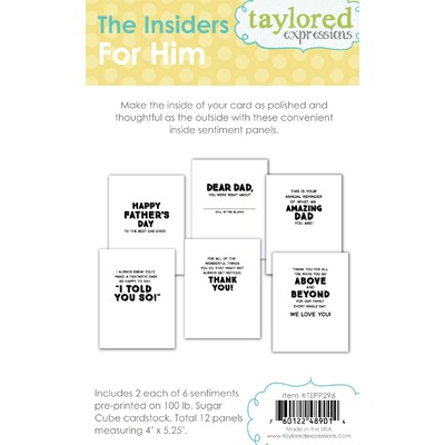 The Insiders, For Him