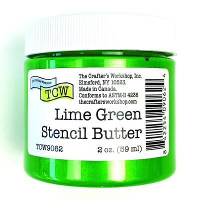 Stencil Butter, Lime Green (2oz)