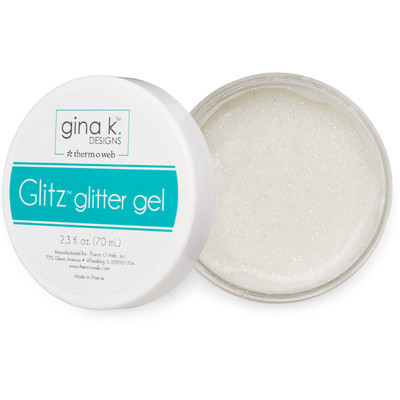 Glitz Glitter Gel, White (2.3oz)