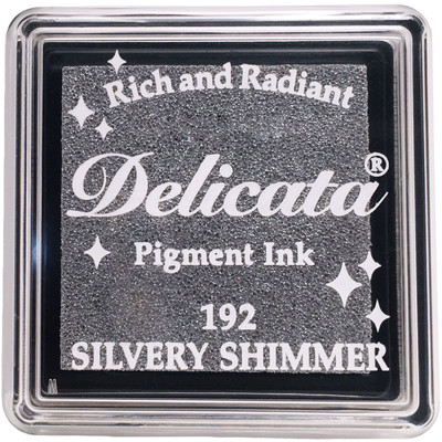 Delicata Ink Pad, Small - Silvery Shimmer