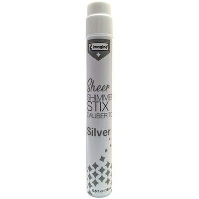 Sheer Shimmer Stix Dauber Top, Silver