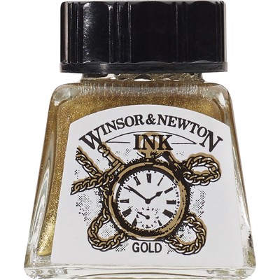 Drawing Ink 14ml Bottle, Gold