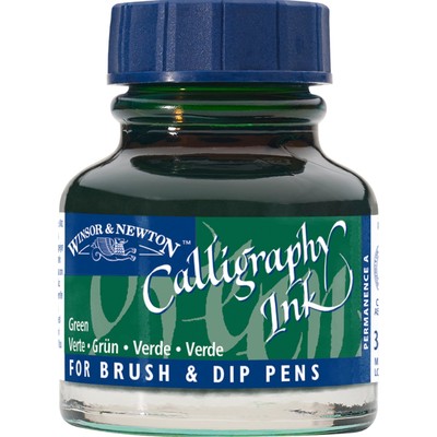 Calligraphy Ink 30ml Bottle, Green