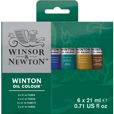 Winton Oil Colour Set, 6 x 21ml