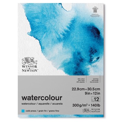 Watercolour Paper Pad, 140lb Cold Press - 9" x 12"