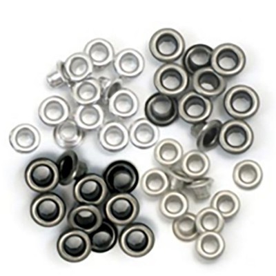 Eyelet & Washer, Crop-A-Dile - Standard - Cool Metal (60pc)