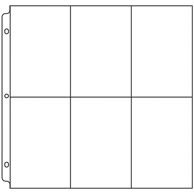 12X12 Page Protectors, 6-6X4 Pockets (10 Pack)