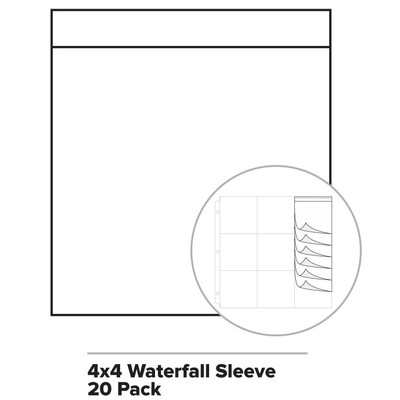 Fuse Waterfall Sleeves, 4" x 4" (20 Piece)