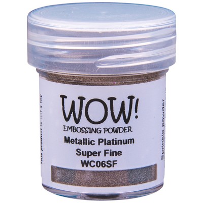 Metallic Embossing Powder, Super Fine - Platinum