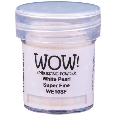 Pearlescent Embossing Powder, Super Fine - White