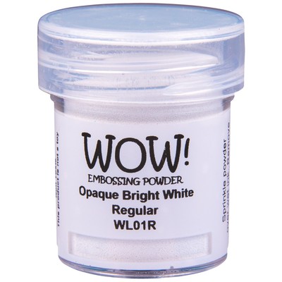 Opaque White Embossing Powder, Regular - Bright