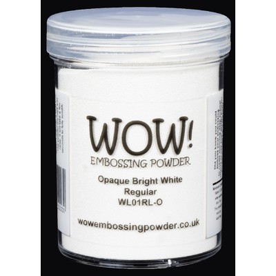Opaque White Embossing Powder, Regular - Bright White (Large)