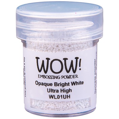 Opaque White Embossing Powder, Ultra High - Bright